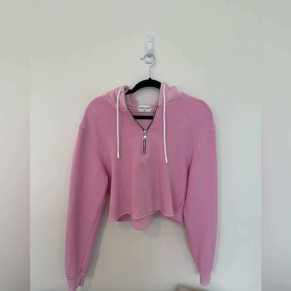 COTTON CITIZEN - Worn once - Size M - Cropped Pink Hoodie 💗